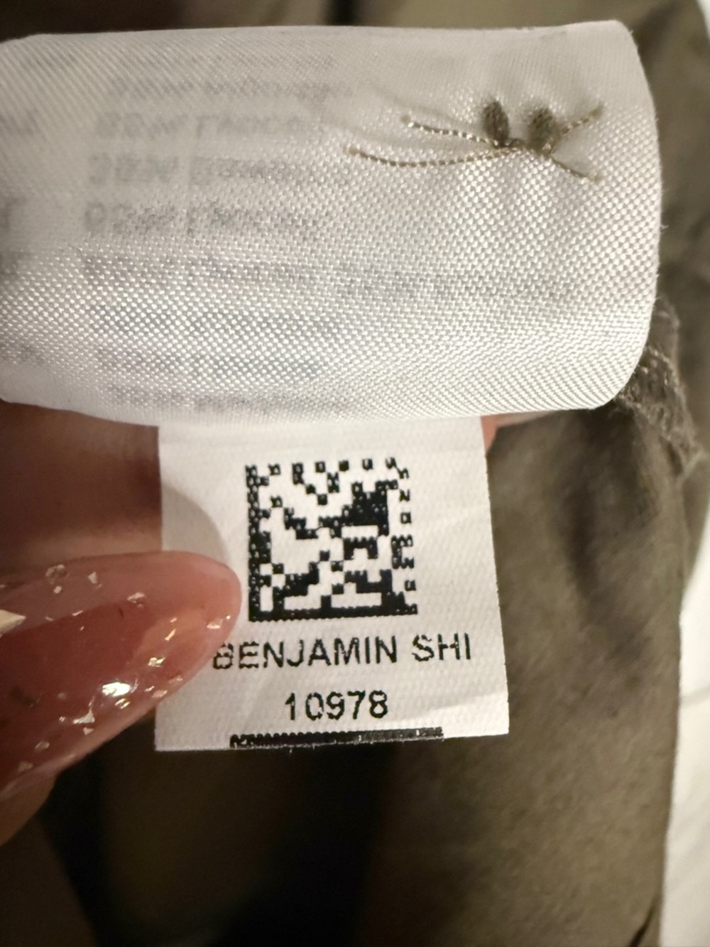 LIKE NEW COS Zipped Twill Olive Khaki Front Workwear Minimalist Jacket SZ L - Picture 8 of 8